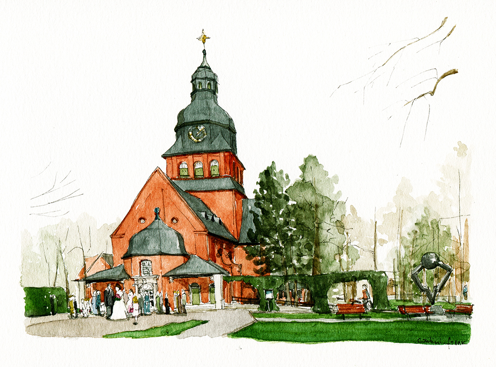 Die Stiftskirche an der Schönwalder Allee, Sara Contini-Frank